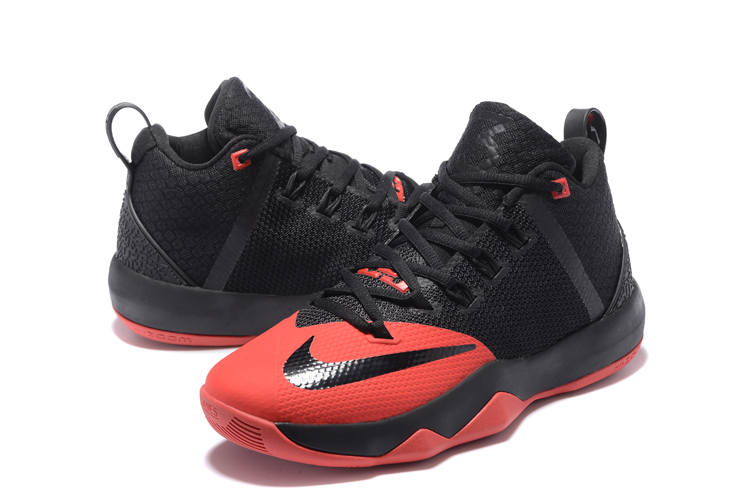 2020 Nike LeBron Witness IX Black Red Basketball Shoes - Click Image to Close